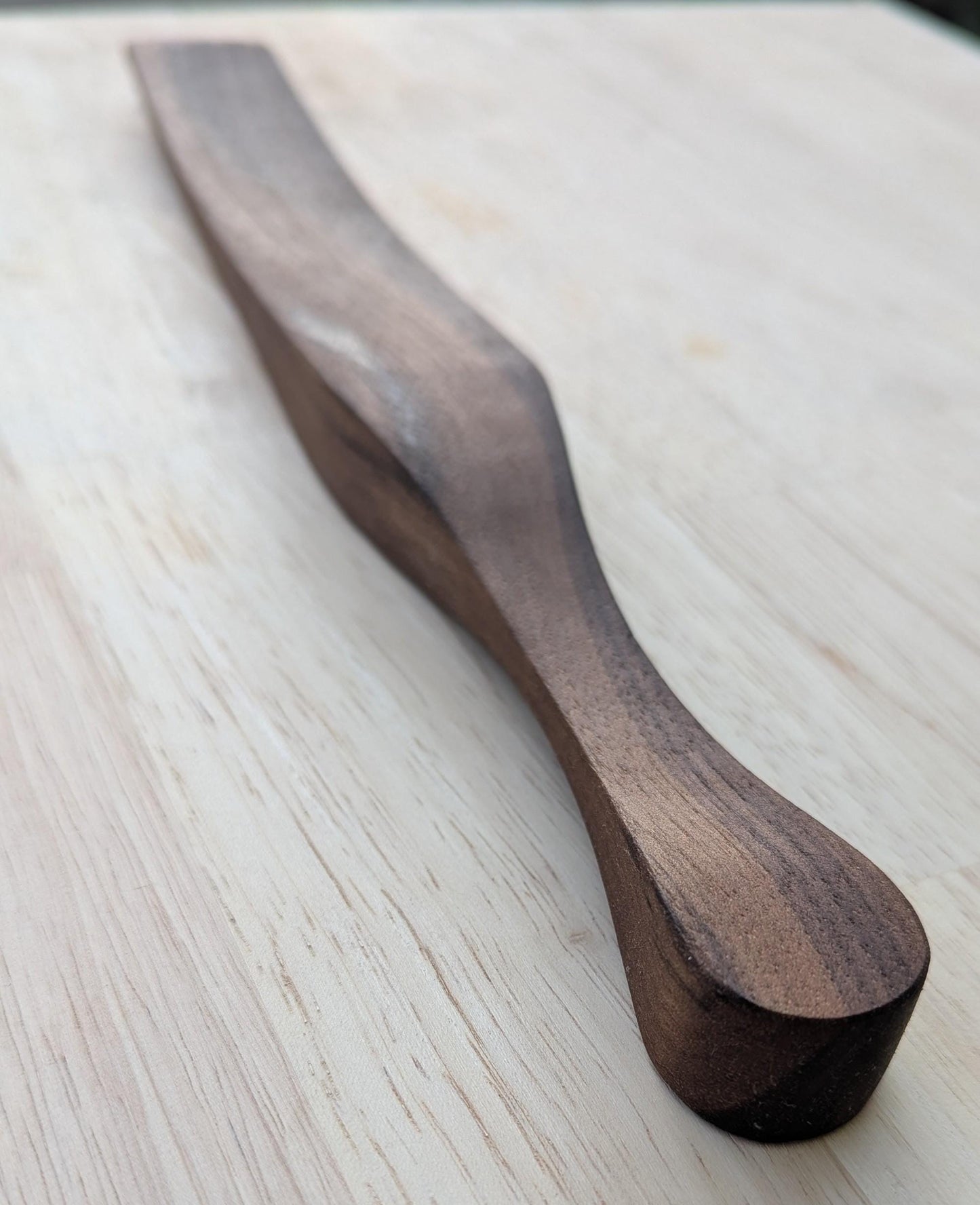 Sourdough Stirrer - The Spurtle Stick – Handcrafted Walnut Sourdough Stirrer for Artisan Dough Mixing