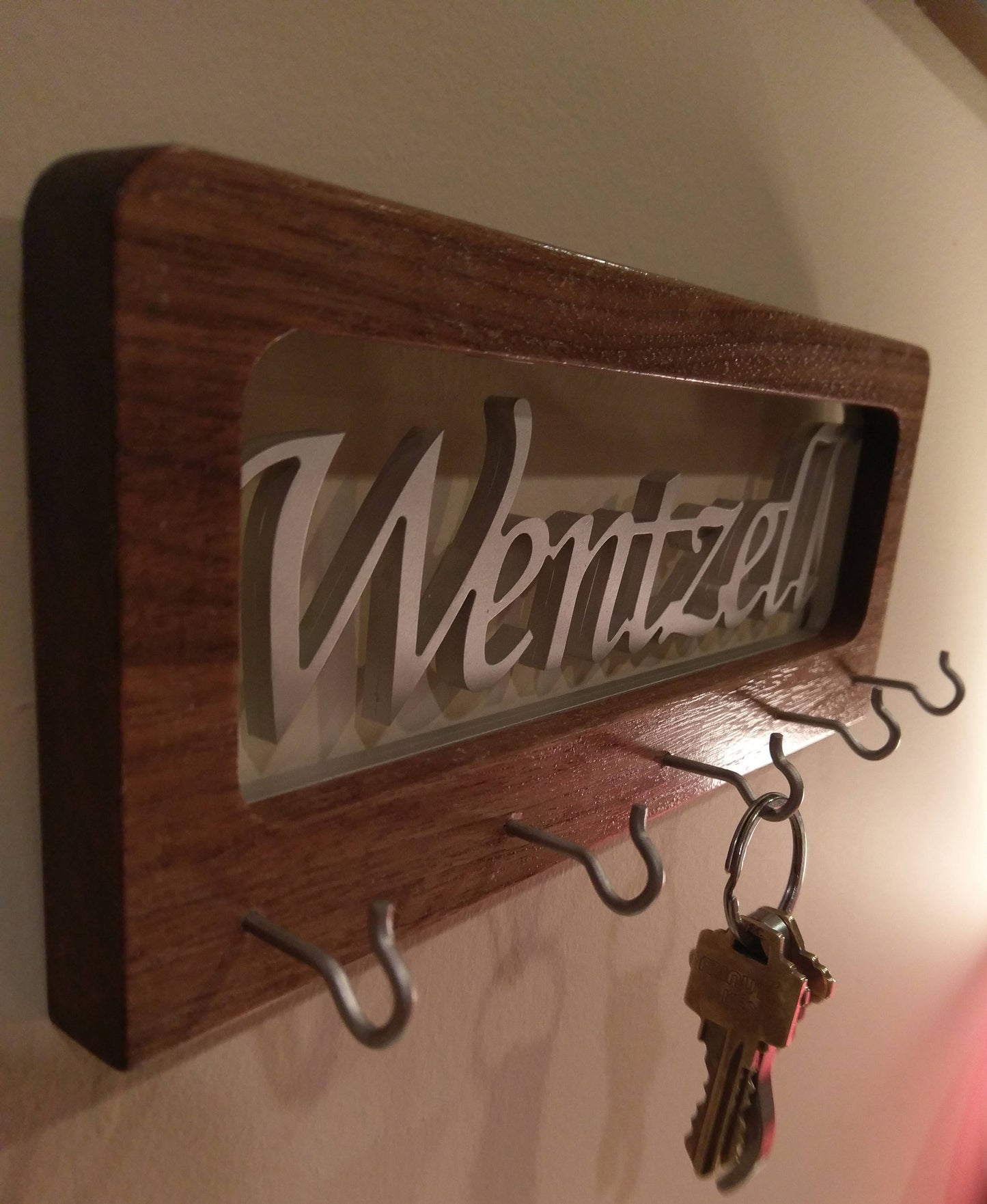 CNC Cut Name Key Chain Hanger