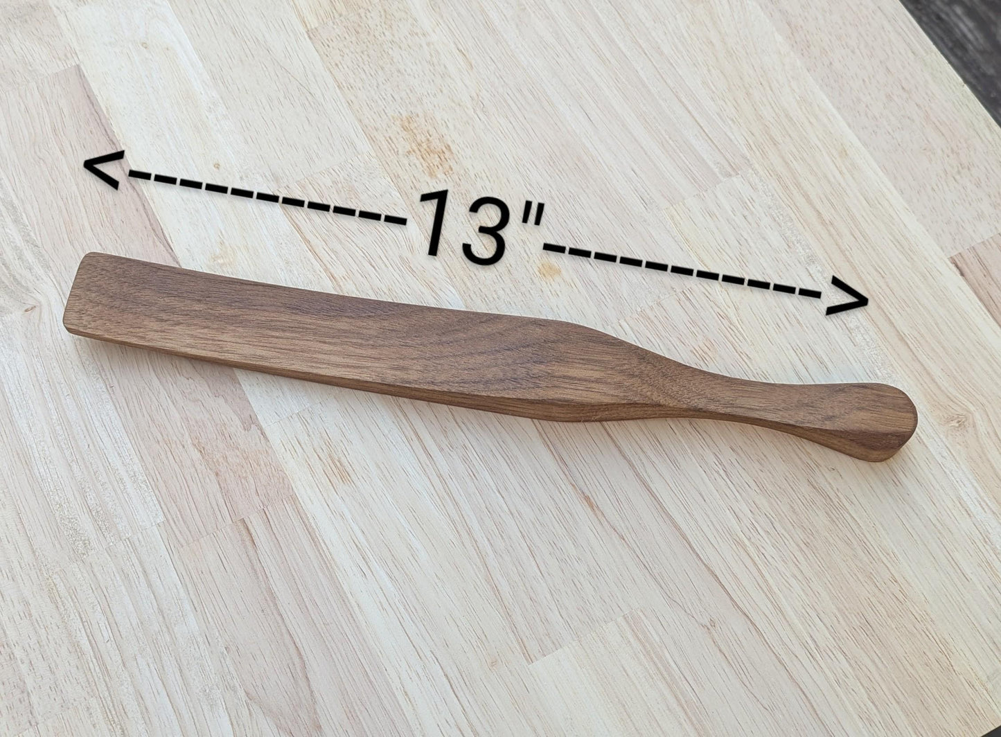 Sourdough Stirrer - The Spurtle Stick – Handcrafted Walnut Sourdough Stirrer for Artisan Dough Mixing