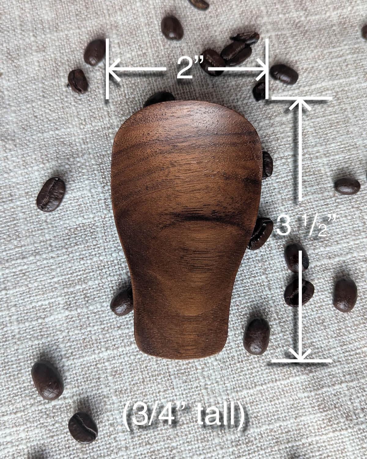 Walnut Teaspoon Rest – Handmade Wooden Coffee Spoon Holder, Minimalist Utensil Rest, Food Safe Kitchen Gift, Small Batch Walnut Tray