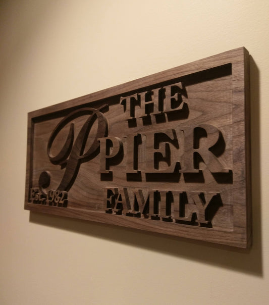 Custom Family Last Name Sign