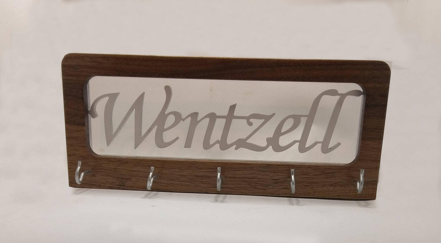 CNC Cut Name Key Chain Hanger