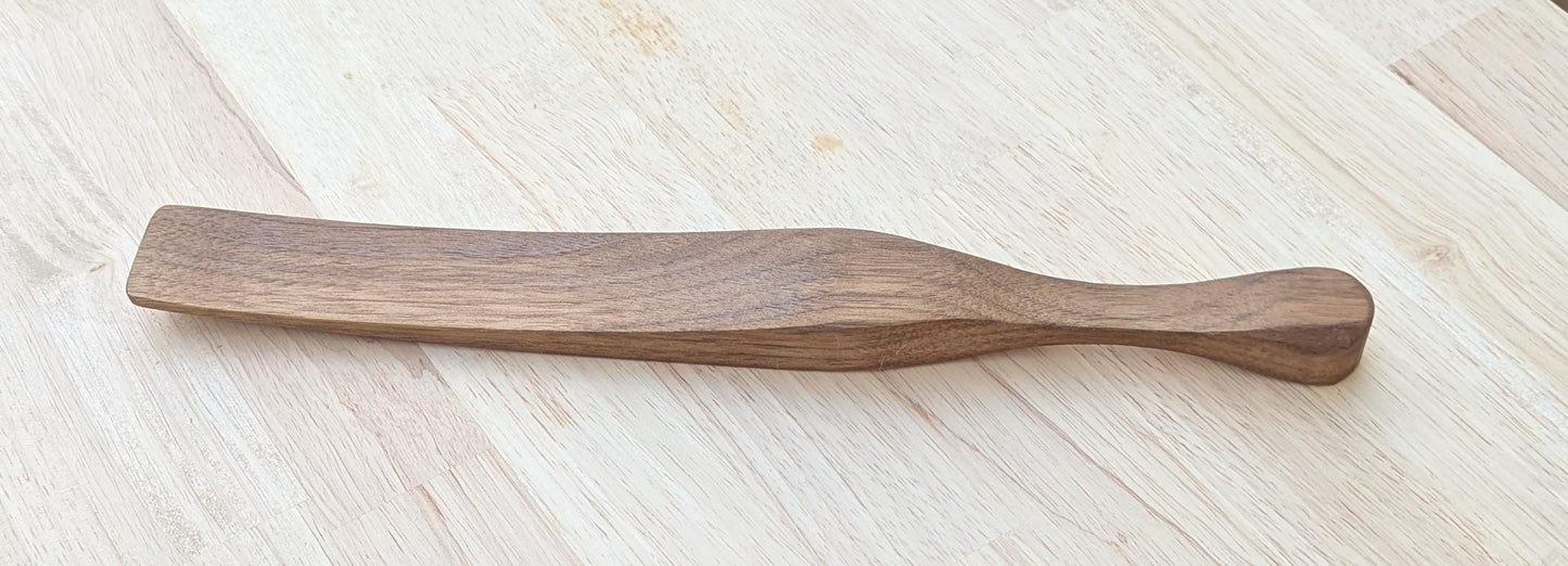 Sourdough Stirrer - The Spurtle Stick – Handcrafted Walnut Sourdough Stirrer for Artisan Dough Mixing
